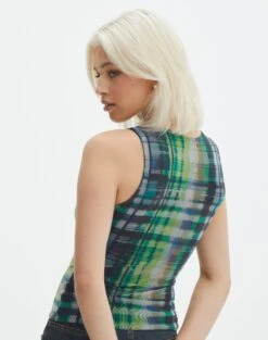 Print Cut Out Top 24 Print Cut Out Top -Outlet Glassons Store mosta cut out mesh top tutti plaid back tv149093rprt