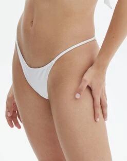 Bandeau Gold Detailed Swim Top -Outlet Glassons Store naomi side strap white detail ga128386rpln 1