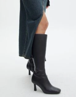 Luxe Lounge Modal Long Sleeve Button Crop Top -Outlet Glassons Store normani knee high boot black front sh68107pu 33