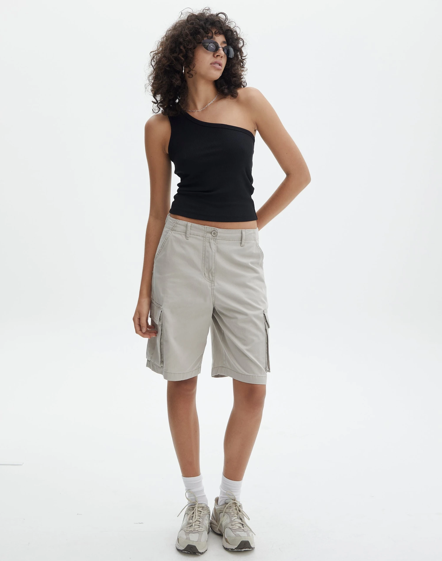 Crop Ribbed One Shoulder Tank 4 Crop Ribbed One Shoulder Tank - Image 2