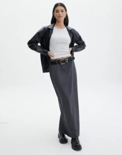 Crew Neck Longline Tank -Outlet Glassons Store o frank longline tank snow marle full tv115122orib