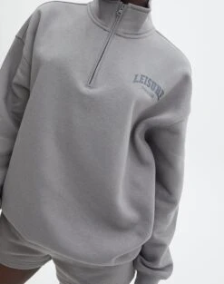 Oversized Print Quarter Zip Sweater -Outlet Glassons Store o olivia oversized quarter zip leisuregunsmoke imageback tl97172oprt