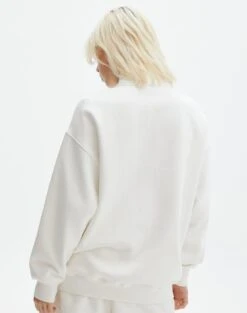 Oversized Print Quarter Zip Sweater -Outlet Glassons Store o olivia oversized quarter zip south hamptonmilk back tl97172oprt