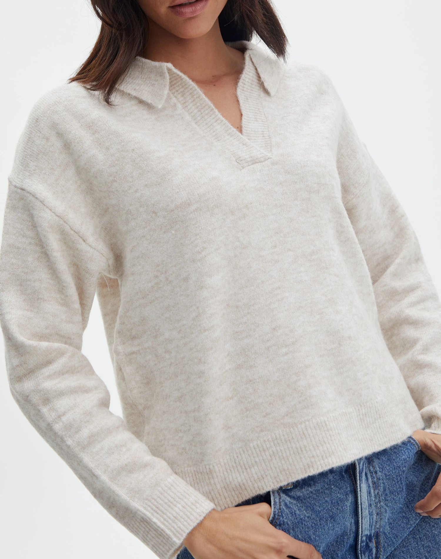 Long Sleeve Collared Knit 6 Long Sleeve Collared Knit - Image 4