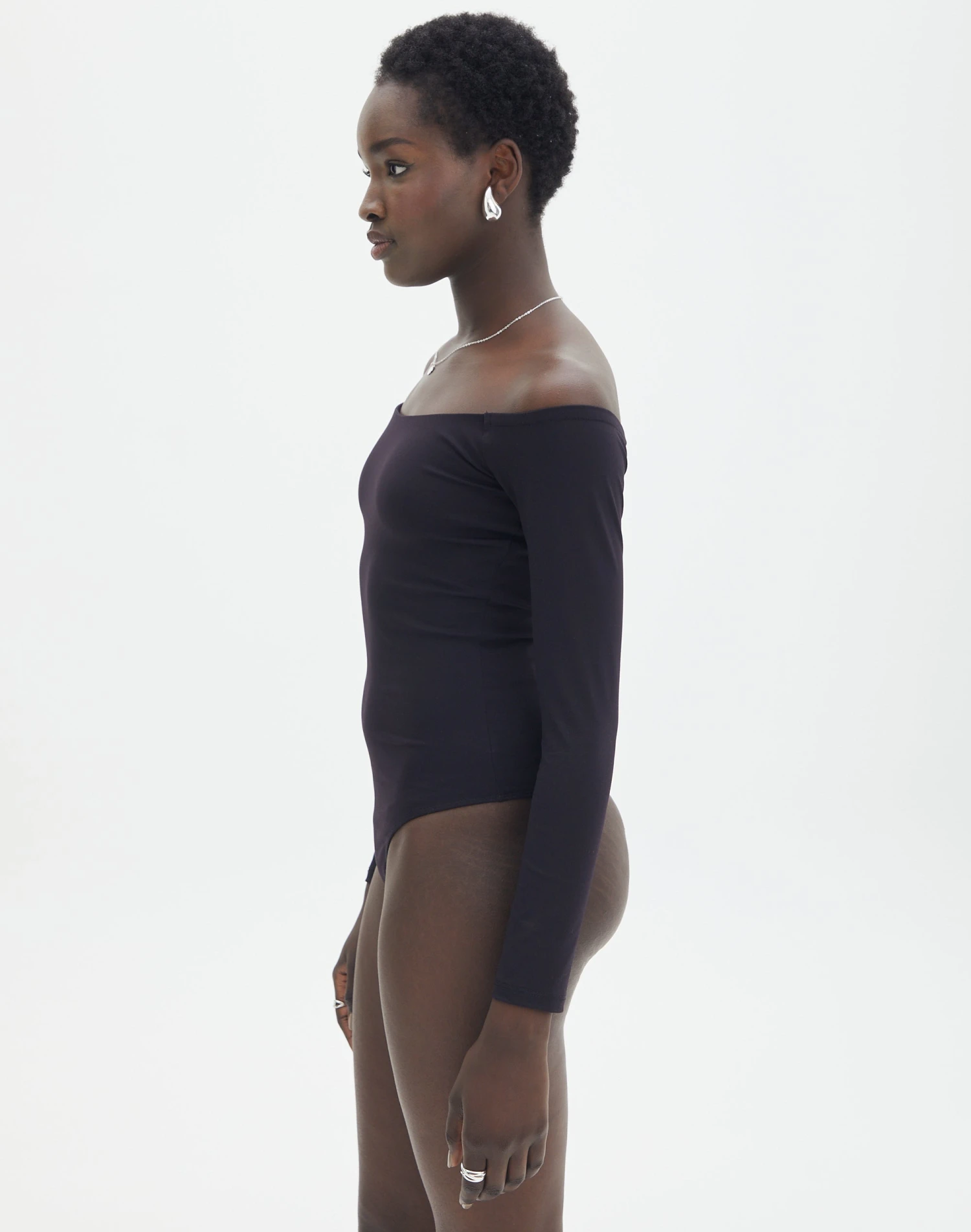 Supersoft Off The Shoulder Longsleeve Bodysuit 5 Supersoft Off The Shoulder Longsleeve Bodysuit - Image 3