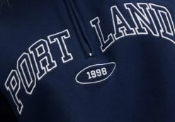 Oversized Embroidered Quarter Zip Sweater -Outlet Glassons Store olivia oversized quarter zip portlandnaughtical imagefront tl97172oemb