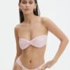Ruched Twist Front Bandeau Bikini Top -Outlet Glassons Store otto twist bandeau swim top fairy floss front ga136800rpln