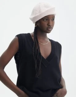 Strapless Fishnet Corset Top -Outlet Glassons Store oui oui beret rose and thorne front ha107918knt 1