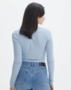 Cotton Scoop Neck Long Sleeve Top 41 Cotton Scoop Neck Long Sleeve Top -Outlet Glassons Store p wylie wide rib scoop icecap back tl53892prib