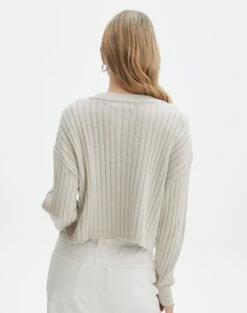 V-Neck Drop Shoulder Knit Jumper 35 V-Neck Drop Shoulder Knit Jumper -Outlet Glassons Store paige preppy v neck take a shelfie back kl90519oca