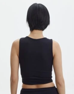 Supersoft High Neck Crop Tank -Outlet Glassons Store penelope super soft tank black back tv106845pch