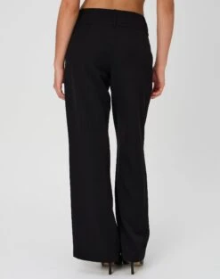 Double Button Tailored Pant -Outlet Glassons Store penny button suit pant black back pw91835pln