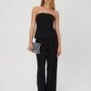 Double Button Tailored Pant 2 Double Button Tailored Pant -Outlet Glassons Store penny button suit pant black front pw91835pln