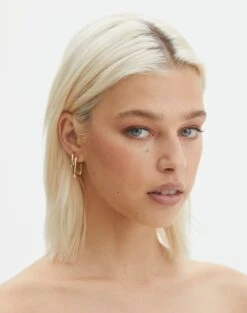 V Neck Tank -Outlet Glassons Store plated simi rectangle two pack hoop set gold front je101598ear 4