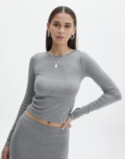 Luxe Lounge Modal Ribbed Long Sleeve Top