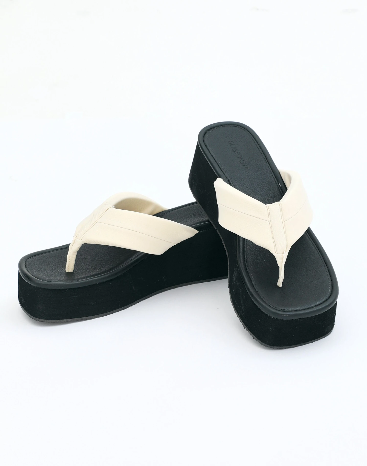 Platform Faux Leather Slide 4 Platform Faux Leather Slide - Image 2