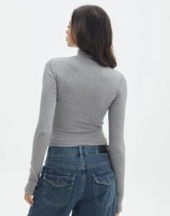 Luxe Lounge Modal Quarter Zip Front Long Sleeve Top 30 Luxe Lounge Modal Quarter Zip Front Long Sleeve Top -Outlet Glassons Store quinn quarter zip top heather marle back tl93138mod