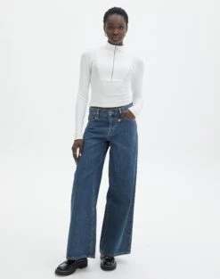 Luxe Lounge Modal Quarter Zip Front Long Sleeve Top 34 Luxe Lounge Modal Quarter Zip Front Long Sleeve Top -Outlet Glassons Store quinn quarter zip top milk full tl93138mod