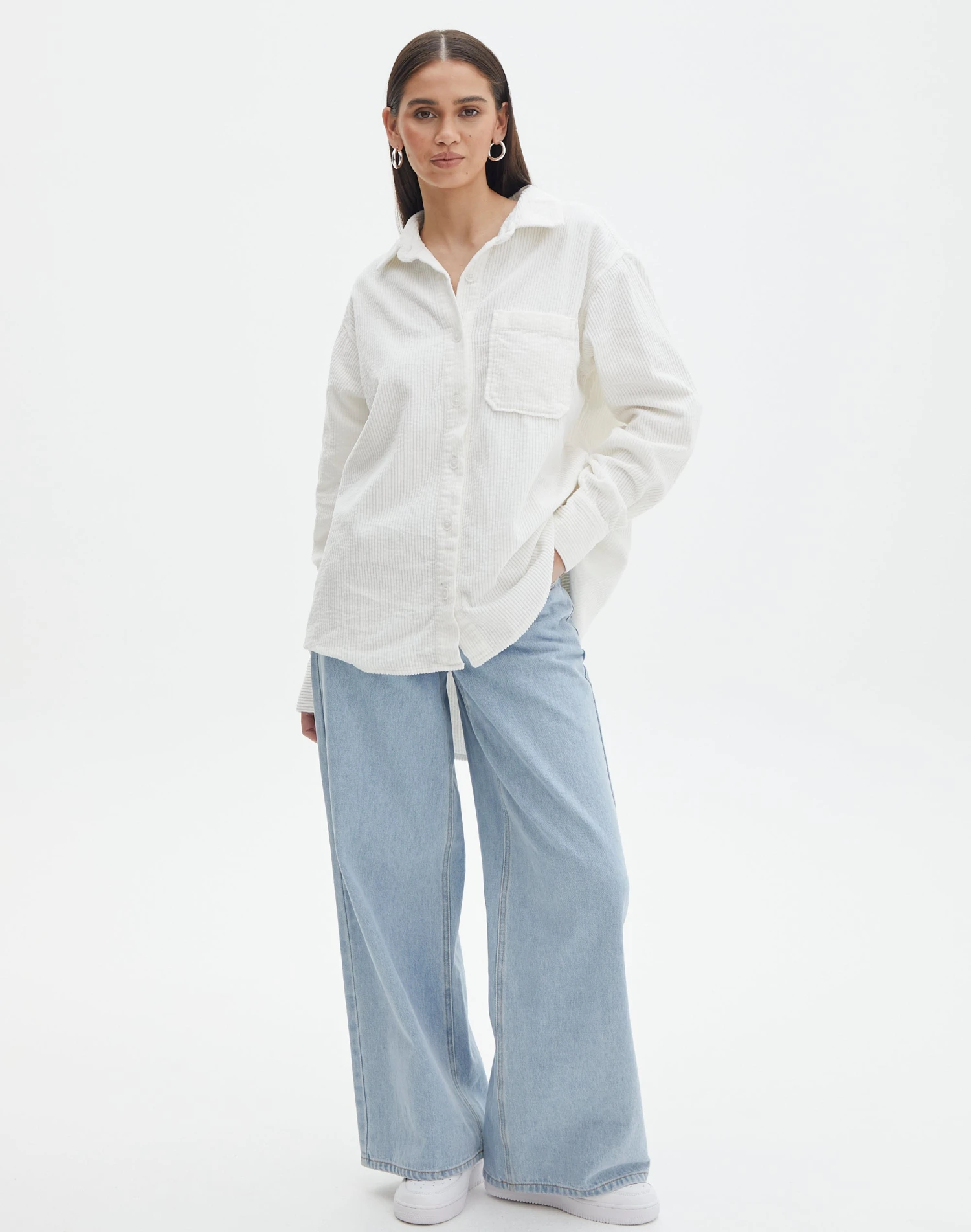 Oversized Cord Long Sleeve Shirt 4 Oversized Cord Long Sleeve Shirt - Image 2