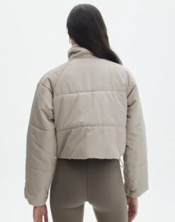 Zip Up Puffer Jacket 33 Zip Up Puffer Jacket -Outlet Glassons Store r eddie funnel crop puffer on the rocks back cs84145rpln