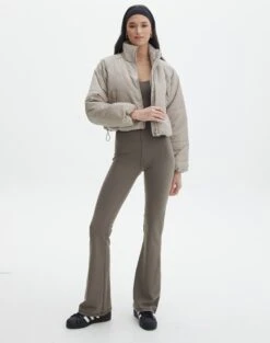 Zip Up Puffer Jacket 32 Zip Up Puffer Jacket -Outlet Glassons Store r eddie funnel crop puffer on the rocks full cs84145rpln