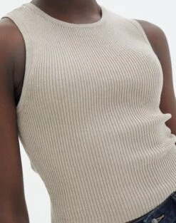 Rib Knit Tank -Outlet Glassons Store r guy cropped knit dj tan imageback kv55139rrib