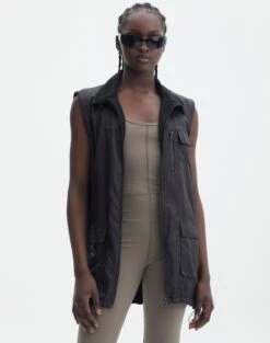 Faux Leather Tassel Jacket 34 Faux Leather Tassel Jacket -Outlet Glassons Store r johnny puffer vest black front vs91567rpln 3