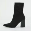 Knit Pointed Toe Boot -Outlet Glassons Store r kitty knit boot black front sh44645rkni 2