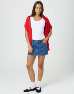 Lace Up Detailed Corset Top -Outlet Glassons Store r leni low rise hemmed mini skirt suzy mid wash front ss55069rden