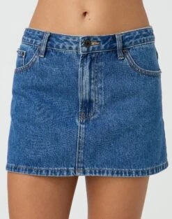 Outlet Glassons Store -Outlet Glassons Store r leni low rise hemmed mini skirt suzy mid wash full ss55069rden