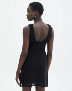 Ruched V Neck Mini Dress 23 Ruched V Neck Mini Dress -Outlet Glassons Store r limi mesh mini dress black back ds92560rmes