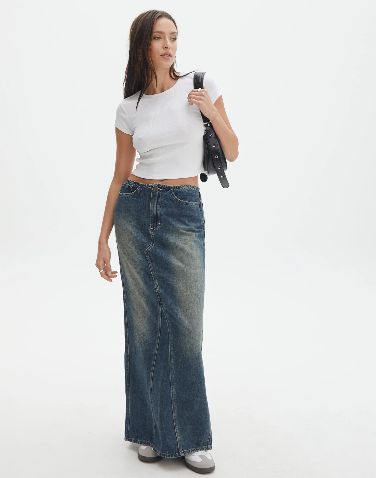 Denim Maxi Skirt 3 Denim Maxi Skirt