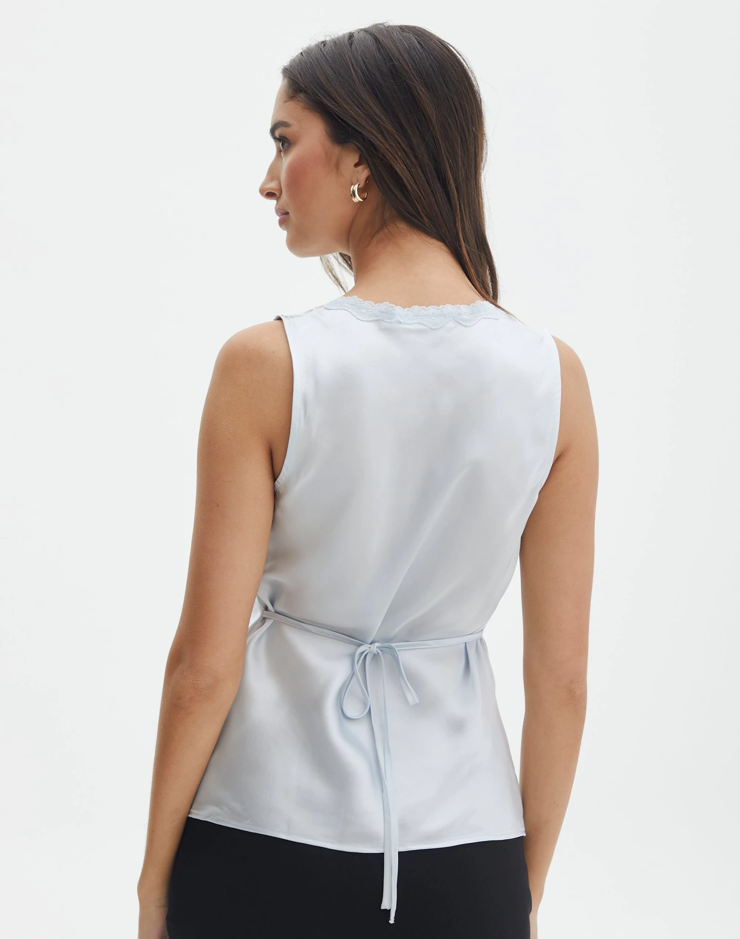 Lace Trim Satin Cami 16 Lace Trim Satin Cami - Image 14