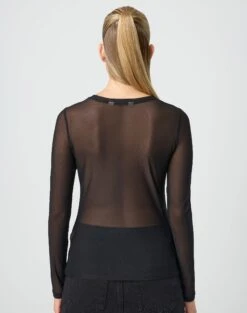 Long Sleeve Mesh Top 24 Long Sleeve Mesh Top -Outlet Glassons Store r milina ls mesh top black back tl30558rmes