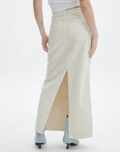 High Rise Denim Maxi Skirt 24 High Rise Denim Maxi Skirt -Outlet Glassons Store r missy denim hemmed maxi skirt flour power back sl80031rctn