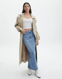 Denim Corset Top -Outlet Glassons Store r missy denim mermaid skirt riley vintage wash front sl80031rden 2