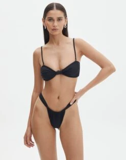 Knot Front Bandeau Bikini Top 23 Knot Front Bandeau Bikini Top -Outlet Glassons Store r nello knot front bandeau top black full ga55566rpln