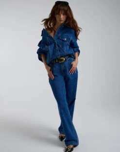 Cargo Low Rise Wide Leg Jean -Outlet Glassons Store r piper puddle baggy jeans suzy mid wash front jd51910pden 19