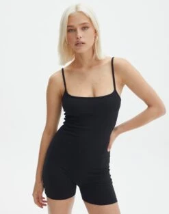 Cotton Scoop Neck Unitard