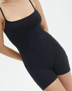 Cotton Scoop Neck Unitard 20 Cotton Scoop Neck Unitard -Outlet Glassons Store r puma ribbed playsuit black imageback sw93831rrib