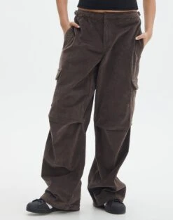 Mid Rise Cord Cargo Pant -Outlet Glassons Store r saffie mid rise cargo pant irish coffee full pw78180rcor