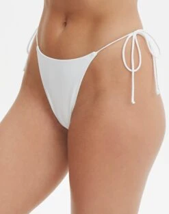 Side Tie Thong Bikini Bottom -Outlet Glassons Store r tamsin thin tie side thong bikini brief white detail ga71259rpln