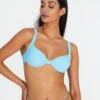 Balconette Thick Strap Tie Back Bikini Top -Outlet Glassons Store r teagan tie back bikini top deja blue front ga110507rpln 1