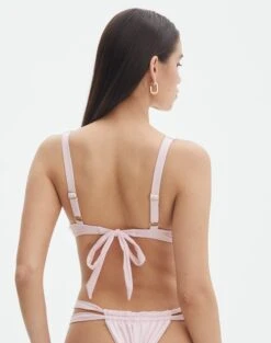 Balconette Thick Strap Tie Back Bikini Top -Outlet Glassons Store r teagan tie back bikini top fairy floss back ga110507rpln