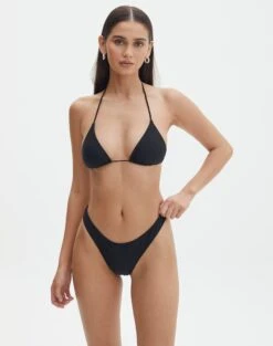Triangle Padded Halter Bikini Top -Outlet Glassons Store r tropic padded tri bikini top black full ga55358rpln