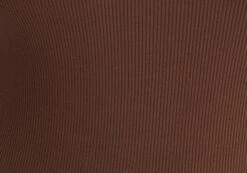 Rib High Neck Bodysuit -Outlet Glassons Store raro razor ribbed bodysuit deep umber imagefront tb116787vis