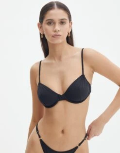 Thong Bikini Bottom 40 Thong Bikini Bottom -Outlet Glassons Store reef balconette top black front ga52510rpln 3