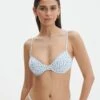 Printed Ruched Balconette Bikini Top 1 Printed Ruched Balconette Bikini Top -Outlet Glassons Store reef balconette top dahlia ditsy front ga52510rddt