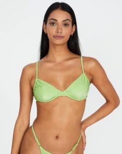 Shimmer Adjustable Cheeky Bikini Bottom -Outlet Glassons Store reef balconette top pistachio front ga52510shm