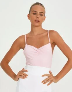 Twist Front Rib Knit Crop Top 24 Twist Front Rib Knit Crop Top -Outlet Glassons Store releve ruche front bodysuit rose and thorne front tb104638pch 1